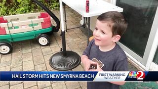 'All hail breaks loose' in New Smyrna Beach