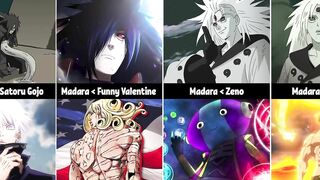 Madara Against Other Anime Characters