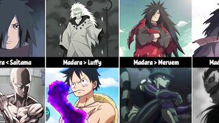 Madara Against Other Anime Characters