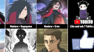 Madara Against Other Anime Characters