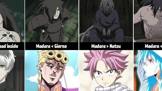 Madara Against Other Anime Characters