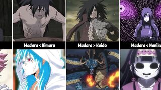 Madara Against Other Anime Characters