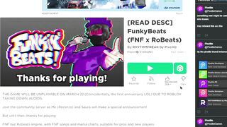 ROBLOX FNF GAMES ARE GETTING DELETED...