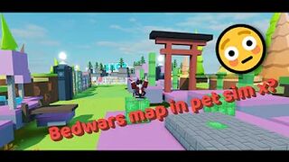 what if Roblox bedwars map had a Pet Sim X World...