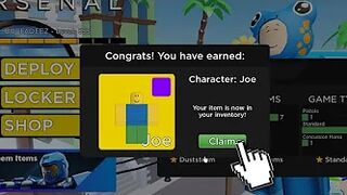 Congrats! You have earned: JOE ???? (ROBLOX ARSENAL)