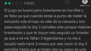 Reseñas de Brawl stars con 1 Estrella????