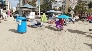 BENIDORM [4K] LEVANTE BEACH | COSTA BLANCA SPAIN