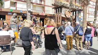 BENIDORM ???????? LEVANTE BEACH Walking Tour 4K Costa Blanca SPAIN 2022