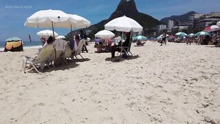 ???????? Summer in Rio de Janeiro - Brazil ☀️????️ Relaxing Leblon Beach Walk 4K