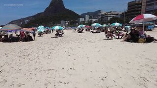 ???????? Summer in Rio de Janeiro - Brazil ☀️????️ Relaxing Leblon Beach Walk 4K