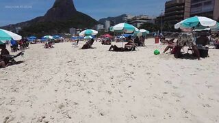 ???????? Summer in Rio de Janeiro - Brazil ☀️????️ Relaxing Leblon Beach Walk 4K