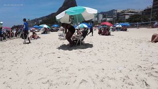 ???????? Summer in Rio de Janeiro - Brazil ☀️????️ Relaxing Leblon Beach Walk 4K