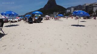 ???????? Summer in Rio de Janeiro - Brazil ☀️????️ Relaxing Leblon Beach Walk 4K