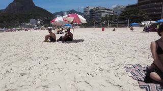 ???????? Summer in Rio de Janeiro - Brazil ☀️????️ Relaxing Leblon Beach Walk 4K