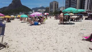 ???????? Summer in Rio de Janeiro - Brazil ☀️????️ Relaxing Leblon Beach Walk 4K