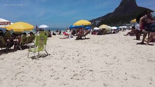 ???????? Summer in Rio de Janeiro - Brazil ☀️????️ Relaxing Leblon Beach Walk 4K