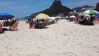 ???????? Summer in Rio de Janeiro - Brazil ☀️????️ Relaxing Leblon Beach Walk 4K