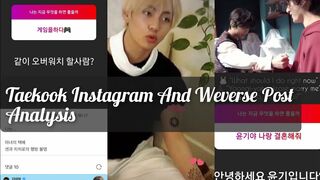 Taekook Analysis: Taekook Instagram Story And Weverse Update 220318