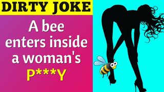 ???? Funny Dirty Joke - A bee enters inside a woman