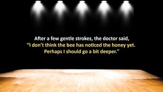 ???? Funny Dirty Joke - A bee enters inside a woman