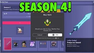 Buying New Season 4 BattlePass (Roblox Bedwars)