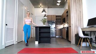 Yoga Workout Gymnastics skills Full Body Stretch legs Wamr up Yoga poses Trainer Working it out Ioga