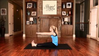 Healing Scriptures with Pilates Core Full Body Quick Stretching Workout | Shaped by Faith TV
