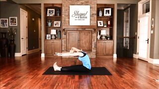 Healing Scriptures with Pilates Core Full Body Quick Stretching Workout | Shaped by Faith TV