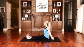 Healing Scriptures with Pilates Core Full Body Quick Stretching Workout | Shaped by Faith TV