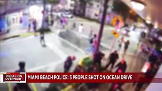 Three people shot in Miami Beach overnight