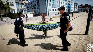 Police Respond to Illegal Camping at Muscle Beach