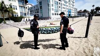 Police Respond to Illegal Camping at Muscle Beach