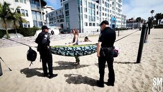 Police Respond to Illegal Camping at Muscle Beach