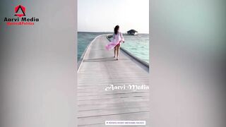 Tamanna sizzles in bikini ||Tamanna ||Maldives ||AarviMedia