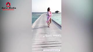 Tamanna sizzles in bikini ||Tamanna ||Maldives ||AarviMedia