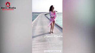 Tamanna sizzles in bikini ||Tamanna ||Maldives ||AarviMedia