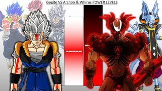 Gogito VS Archon & Whirus POWER LEVELS - DBS / Anime War Power Levels