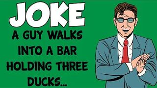 Funny Joke - A Guy Walks Into A Bar Holding Three Ducks And Asks The Bartender This