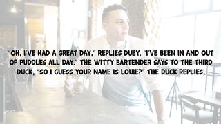 Funny Joke - A Guy Walks Into A Bar Holding Three Ducks And Asks The Bartender This