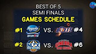 PBA update| Semi finals Games Schedule March 23 to April 1 | Governor's Cup 2021-22