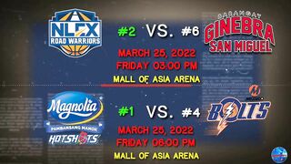 PBA update| Semi finals Games Schedule March 23 to April 1 | Governor's Cup 2021-22