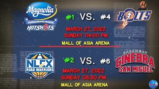 PBA update| Semi finals Games Schedule March 23 to April 1 | Governor's Cup 2021-22