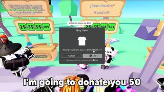 Donating ROBUX In PLS Donate!⭐ | + Voice Reveal (Roblox)