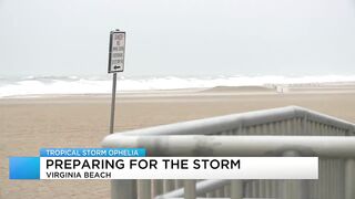 Virginia Beach feeling effects of Tropical Storm Ophelia