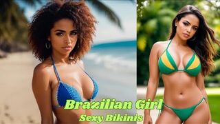 Brazilian Girl | Sexy Bikinis | Ai Art