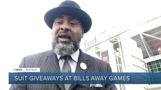 Suit giveaways at Buffalo Bills away games helping to spread the 'Buffalove'