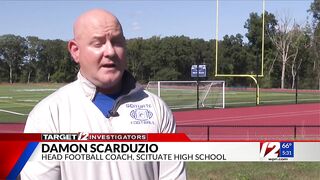 RI football team hosting home games on two different fields because of sinkholes