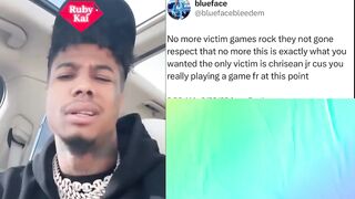 Blueface RESPONDS To Chrisean ‼️”No More Victim Games Rock ”