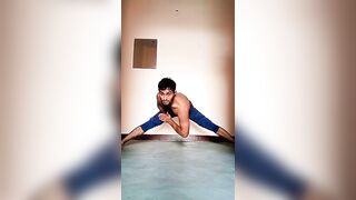 leg stretching video|BIRJU ke VLOGS|#gym #fitness #health #workout #desi #viral #shorts