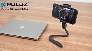 PULUZ Silicone Flexible Clip Mount Holder with Phone Clamp for Phones / GoPro